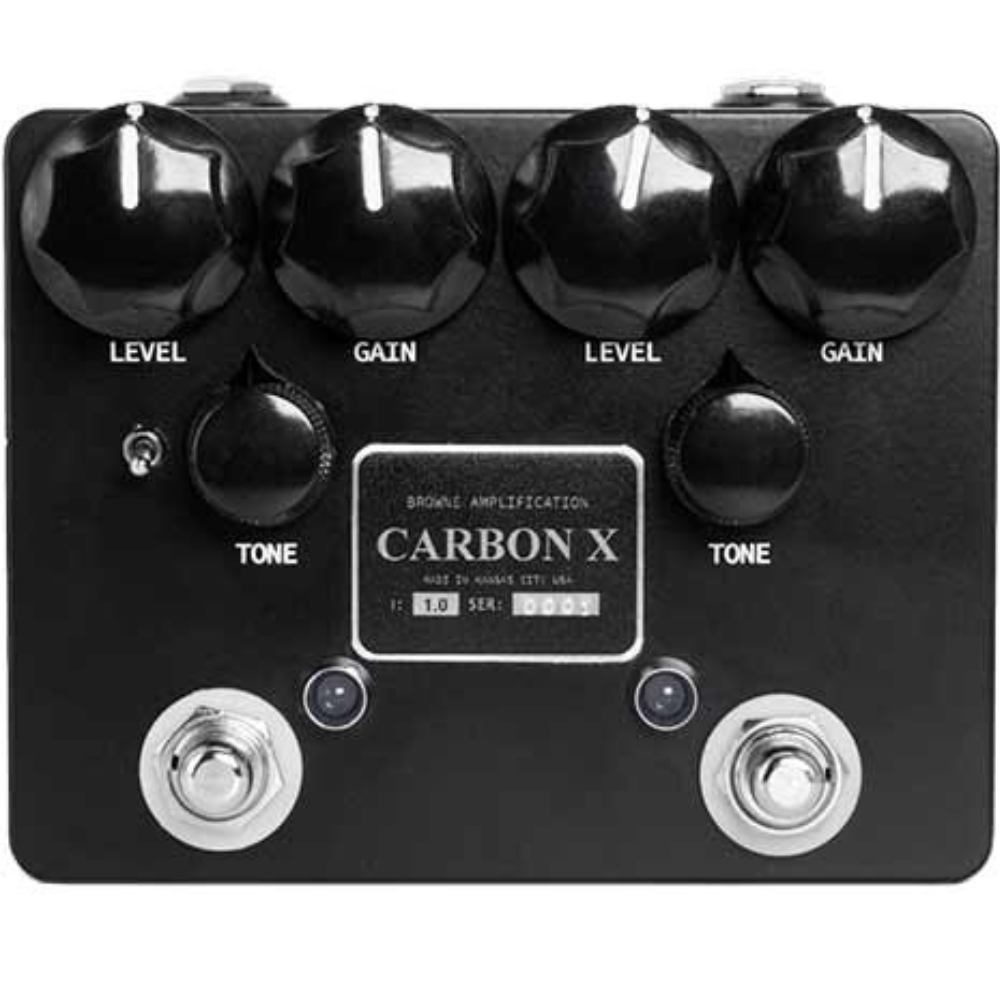 Browne Amplification  Carbon X Black – Dual Bluesbreaker-Style Overdrive - Backstage Music