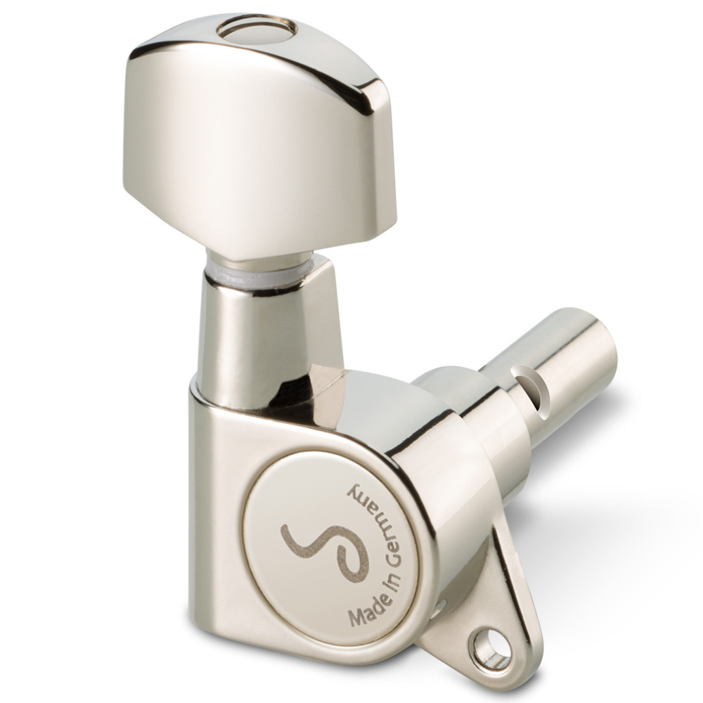 Schaller M6 135 Nickel Small Button (3 left + 3 right) - Backstage Music