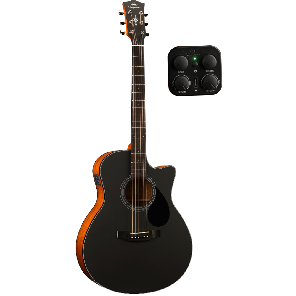 Kepma Plytone EACE-K10 Grand Auditorium in Black Matte - Backstage Music