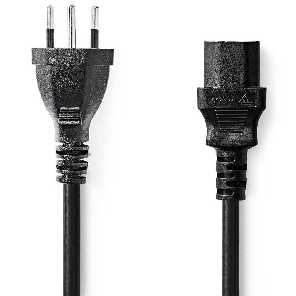 Nedis Power Cable CH Type 12 IEC-320-C13 2m - Backstage Music