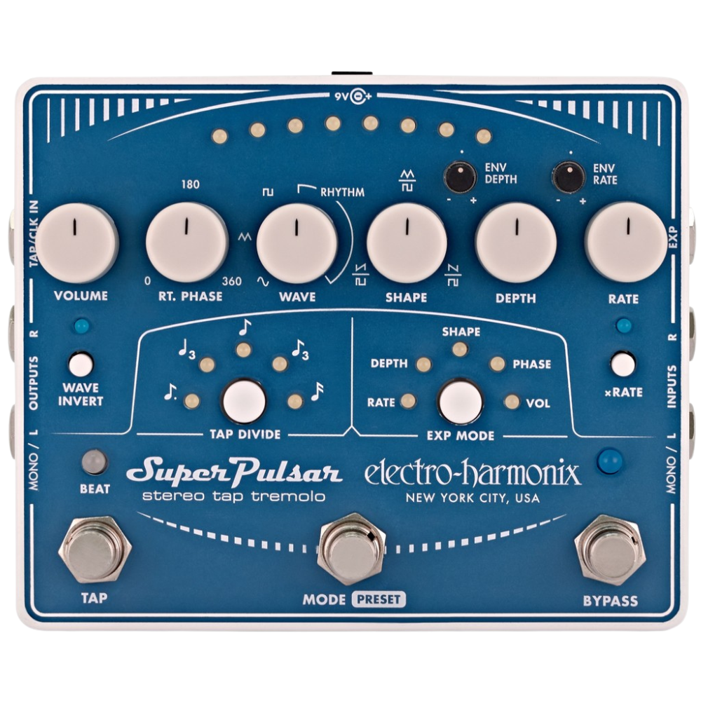 Electro-Harmonix Super Pulsar Stereo Tap Tremolo - Backstage Music