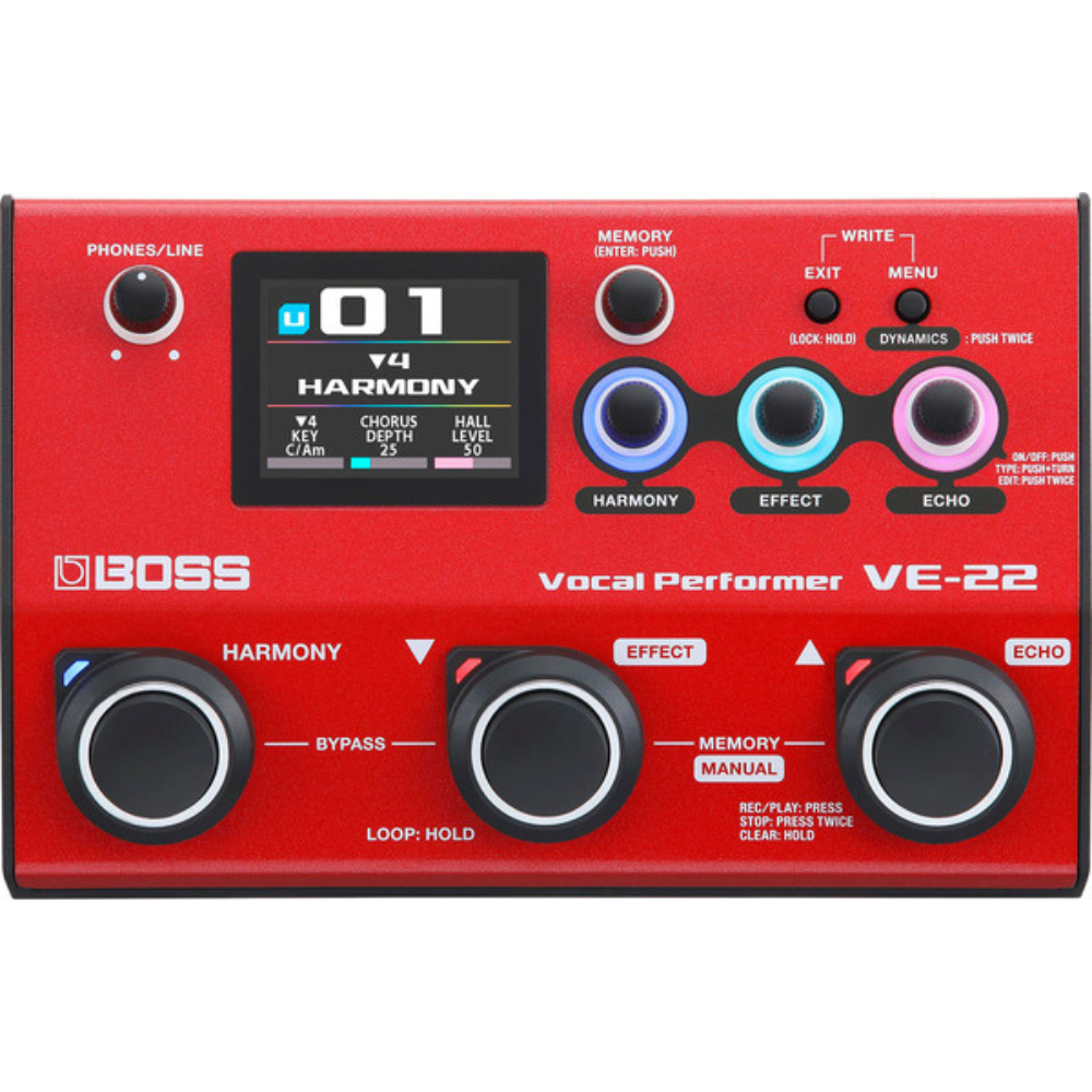 Boss VE-22 Vocal Processor - Backstage Music