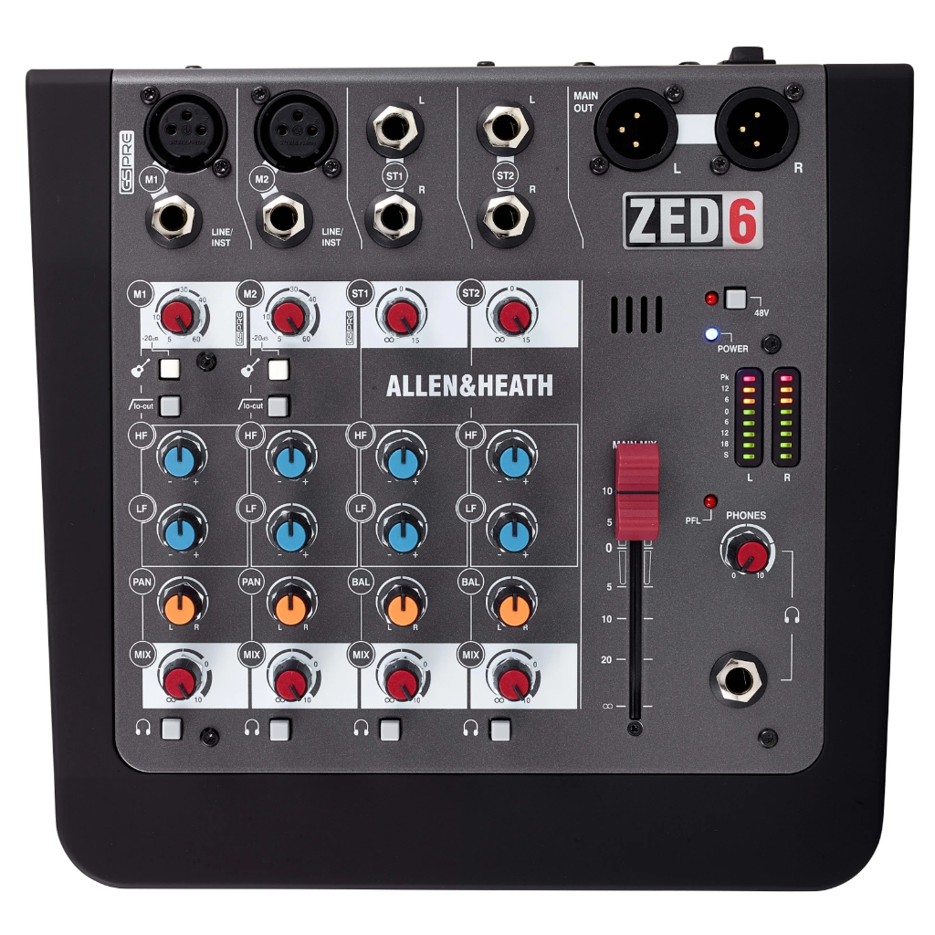 Allen & Heath ZED-6FX 6-Kanal Mixer - Backstage Music